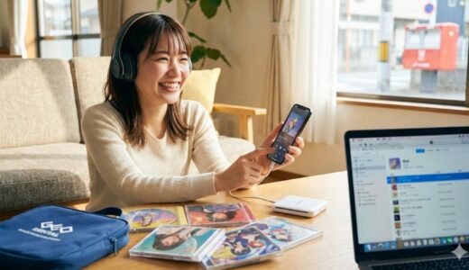 【PCなしでもOK】GEO宅配レンタルでサブスク未解禁の曲をスマホに入れる方法！iPhone取り込み完全ガイド