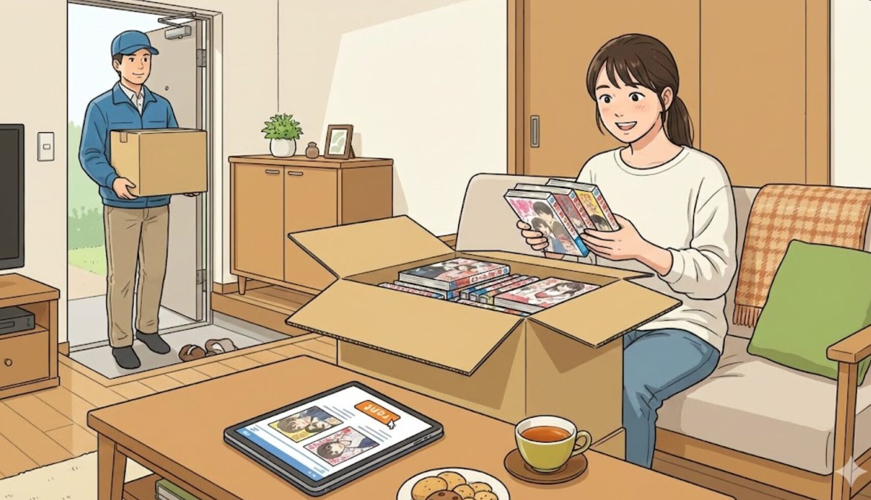 ゲオ宅配レンタルで漫画は借りられる？コミックの料金ルールと店舗との